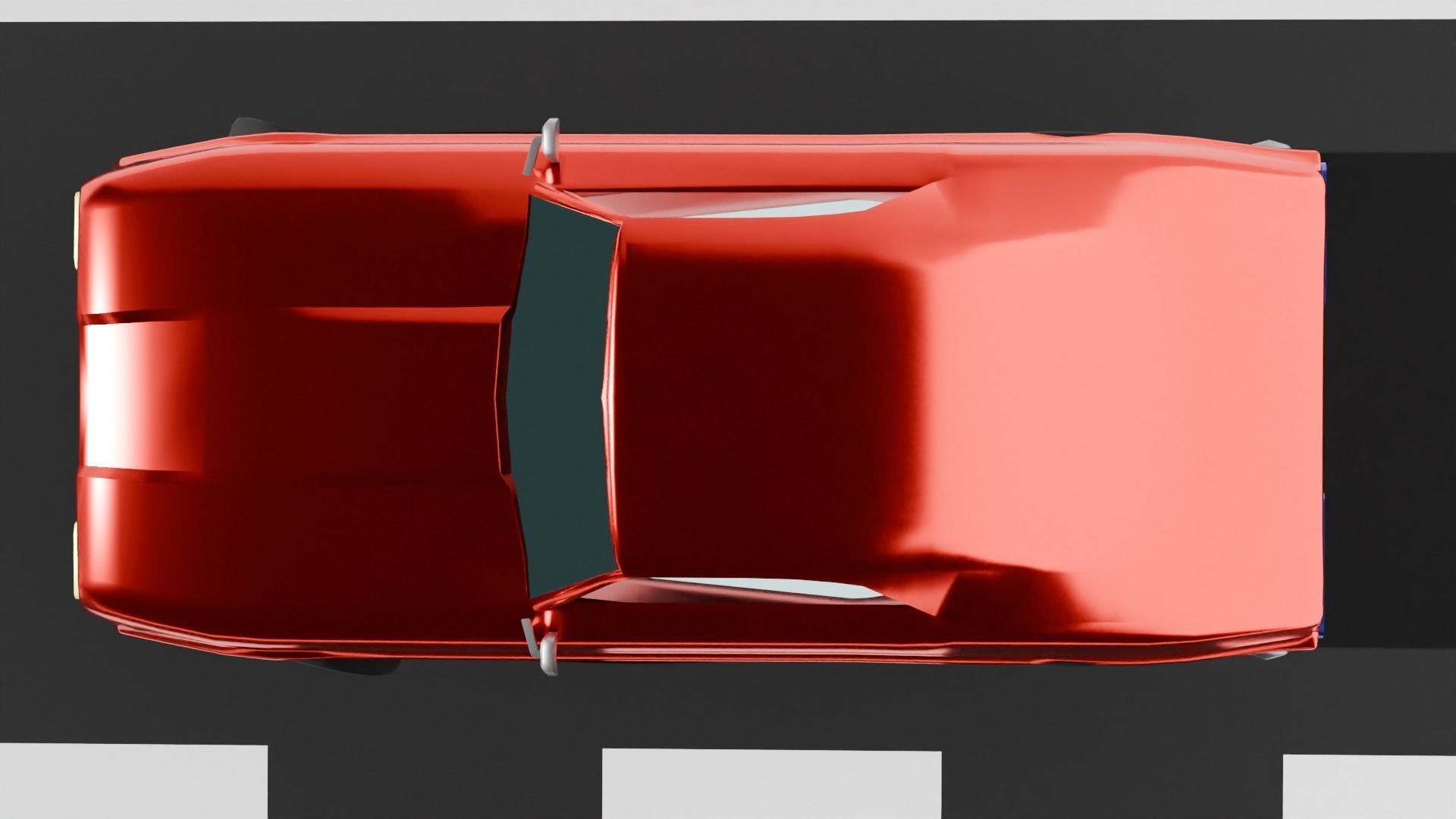 Lowpoly Car model Free low-poly 3D model_5