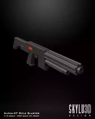 Clone Alpha-47 Rifle Blaster One12 scale n Props bundle