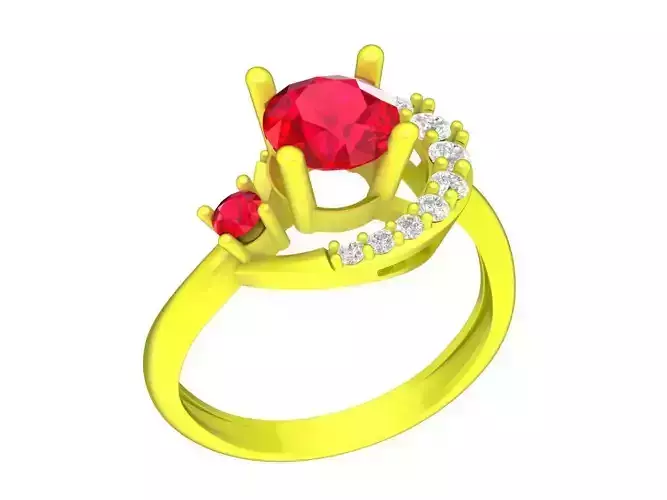 5734 fashion diamond women ring