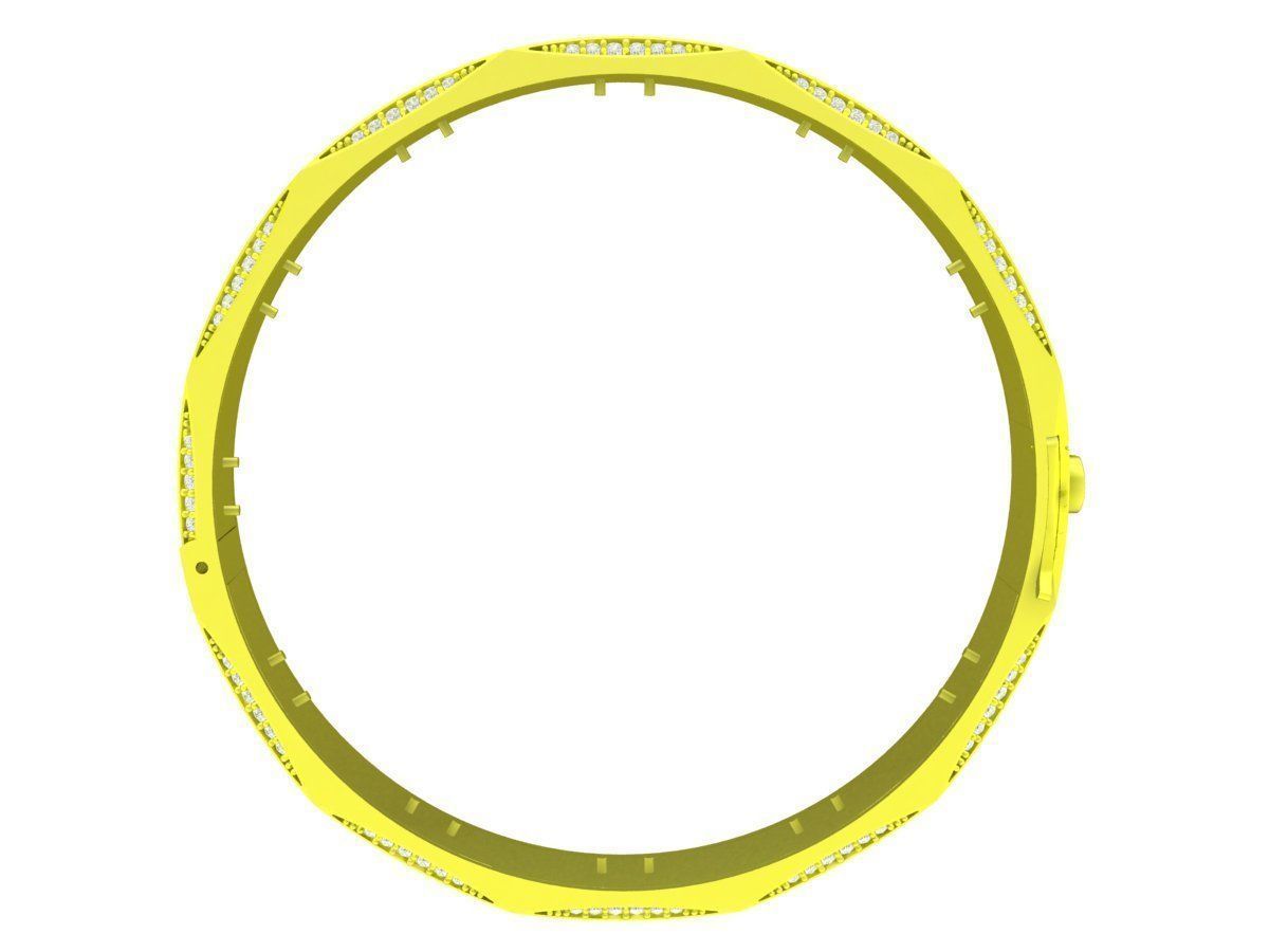 A7827 Luxury Diamond Women Bangle Bracelets 3D print model_3