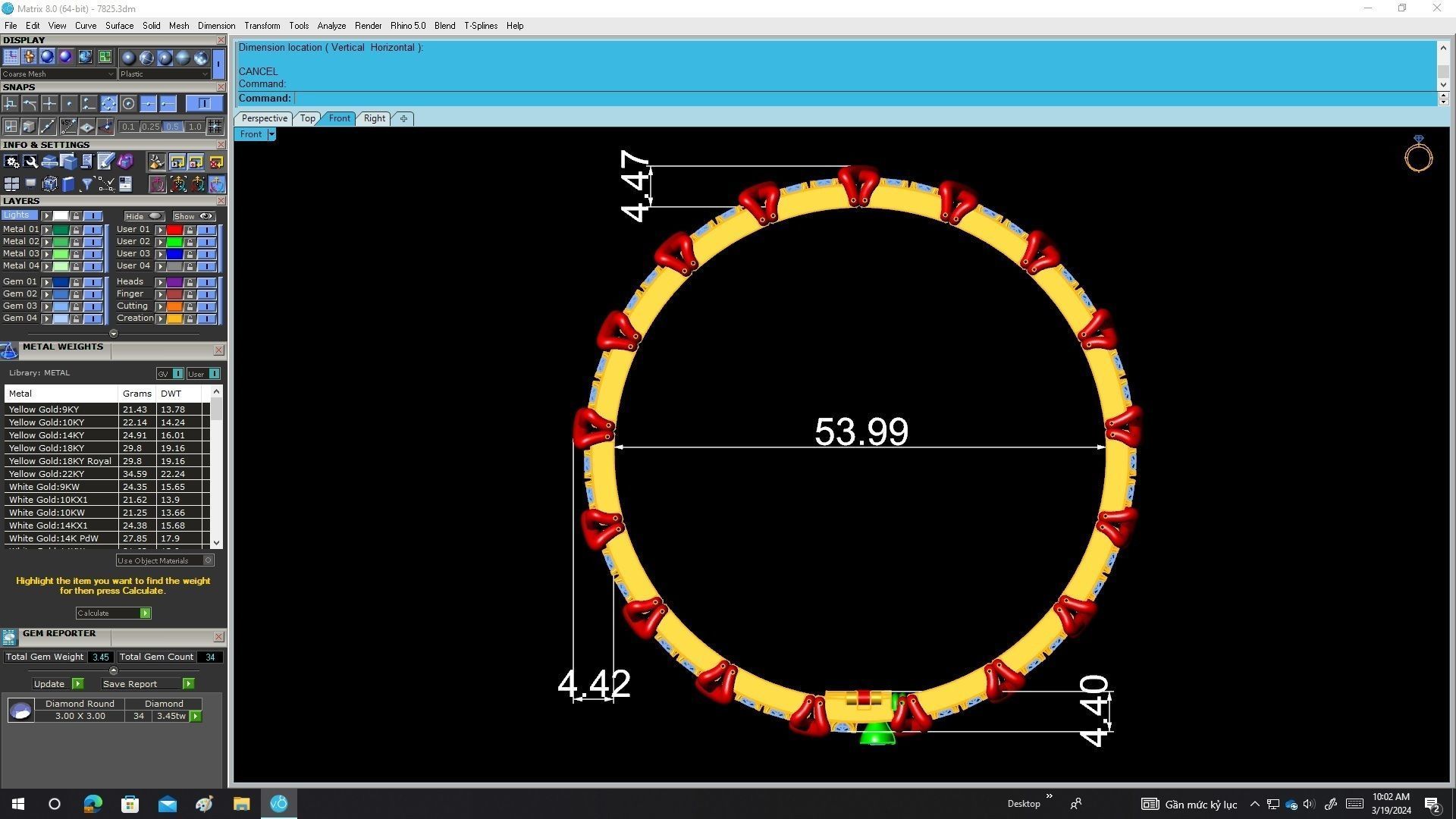 A7825 Luxury Diamond X Women Bangle Bracelets 3D print model_6