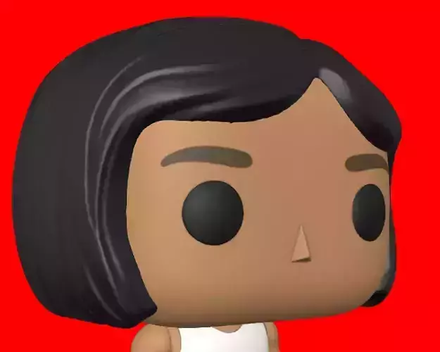 CUSTOM FUNKO POP - HAIR 1 3D print model