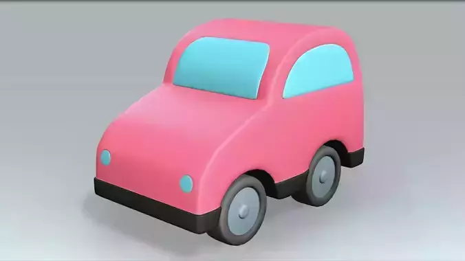 Toy Car Low-poly 3D model
