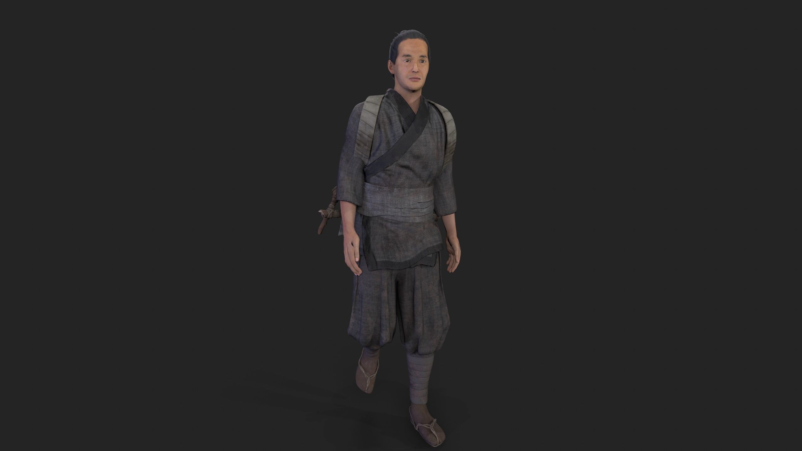 farmer avatar Low-poly 3D model_6
