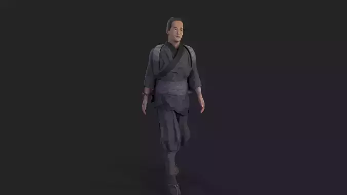 farmer avatar Low-poly 3D model