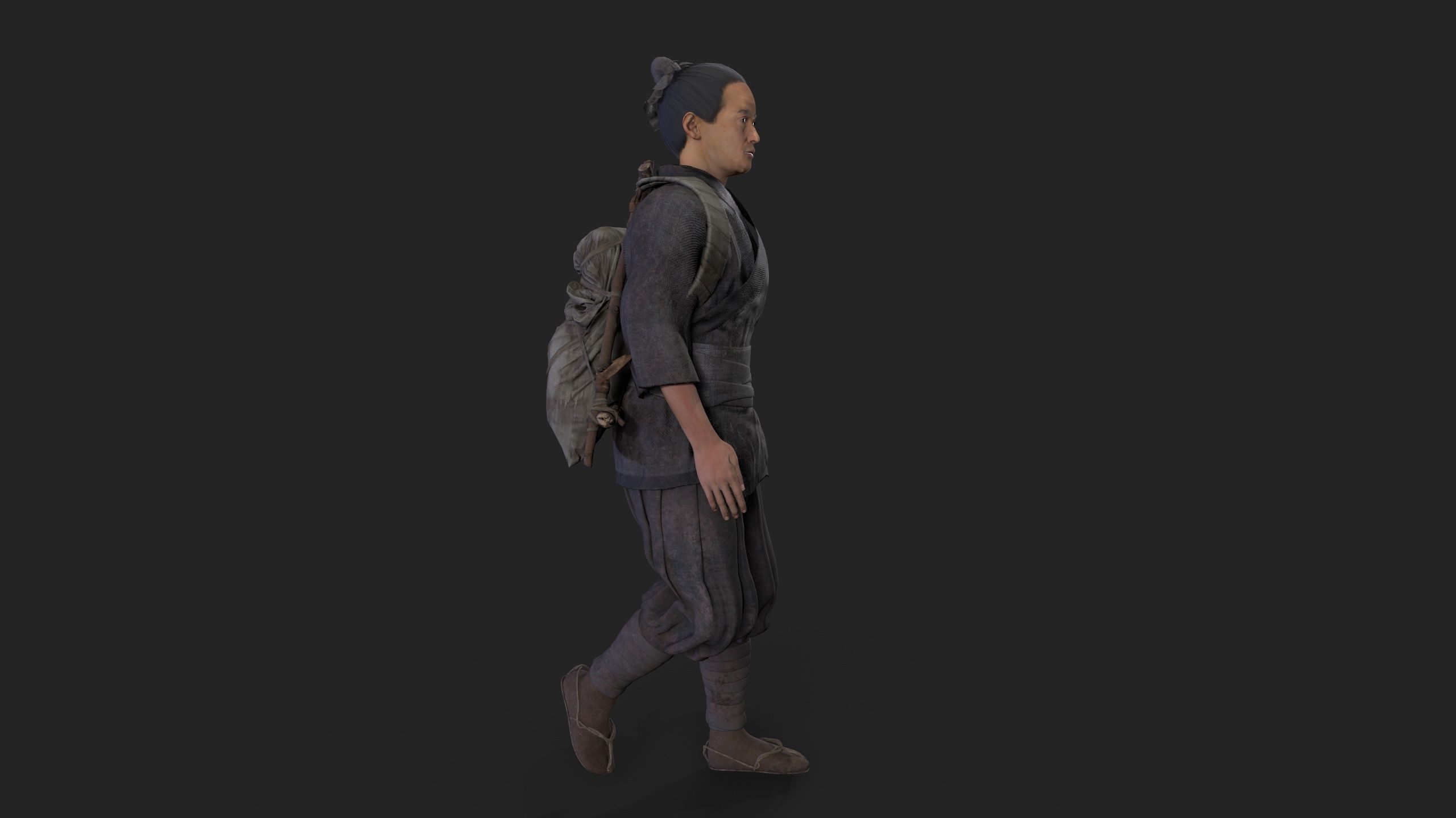 farmer avatar Low-poly 3D model_9