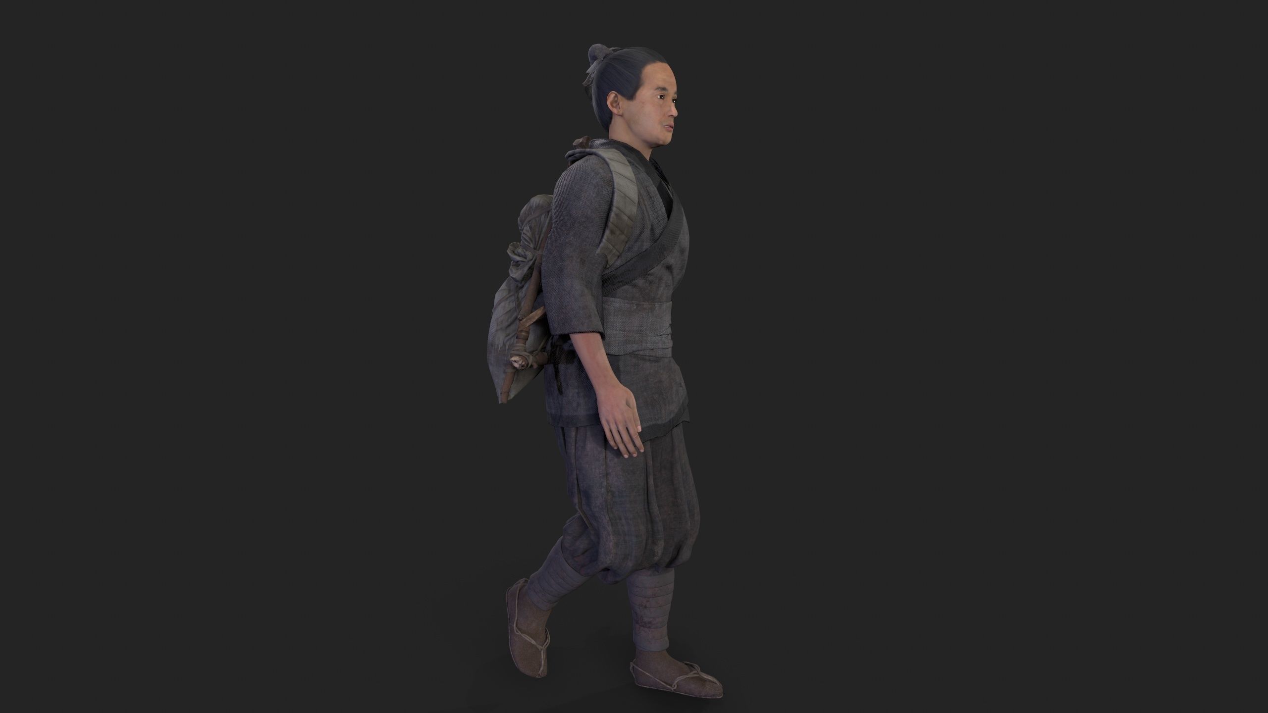 farmer avatar Low-poly 3D model_5