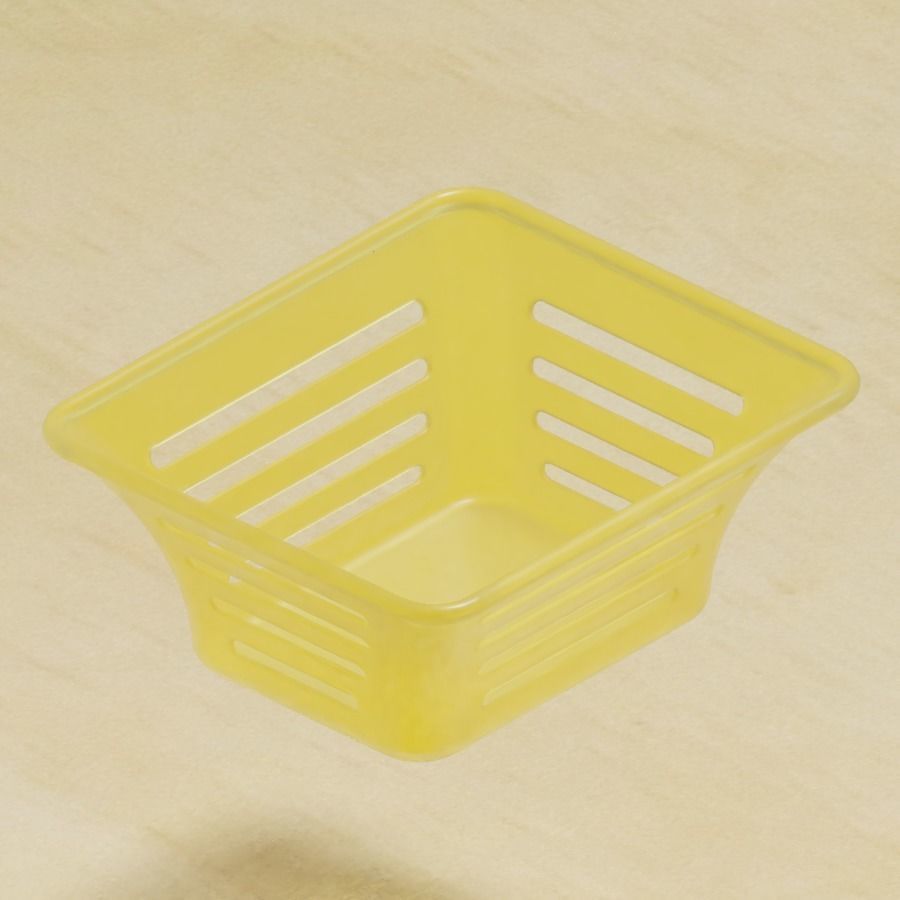 Transparent Storage Basket 3D model_1
