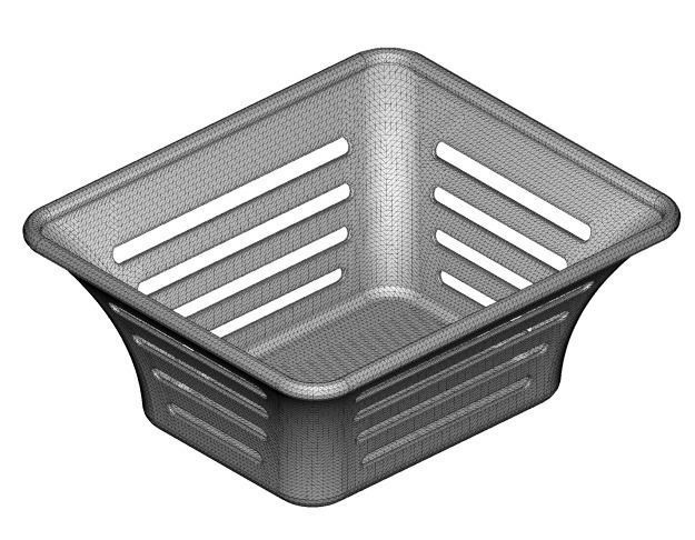 Transparent Storage Basket 3D model_3