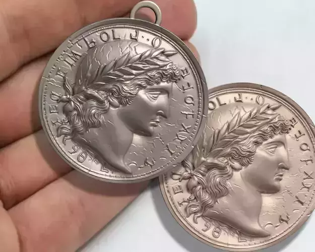 ANCIENT ROMAN COIN PENDANT M2 3D print model