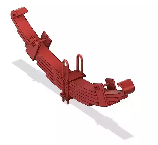 Leaf spring 3D model