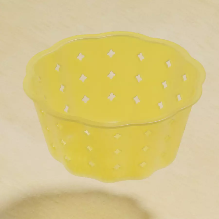 Transparent Multipurpose Basket 3D model_0