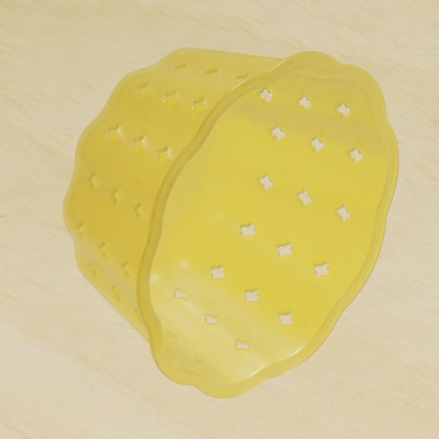 Transparent Multipurpose Basket 3D model_1