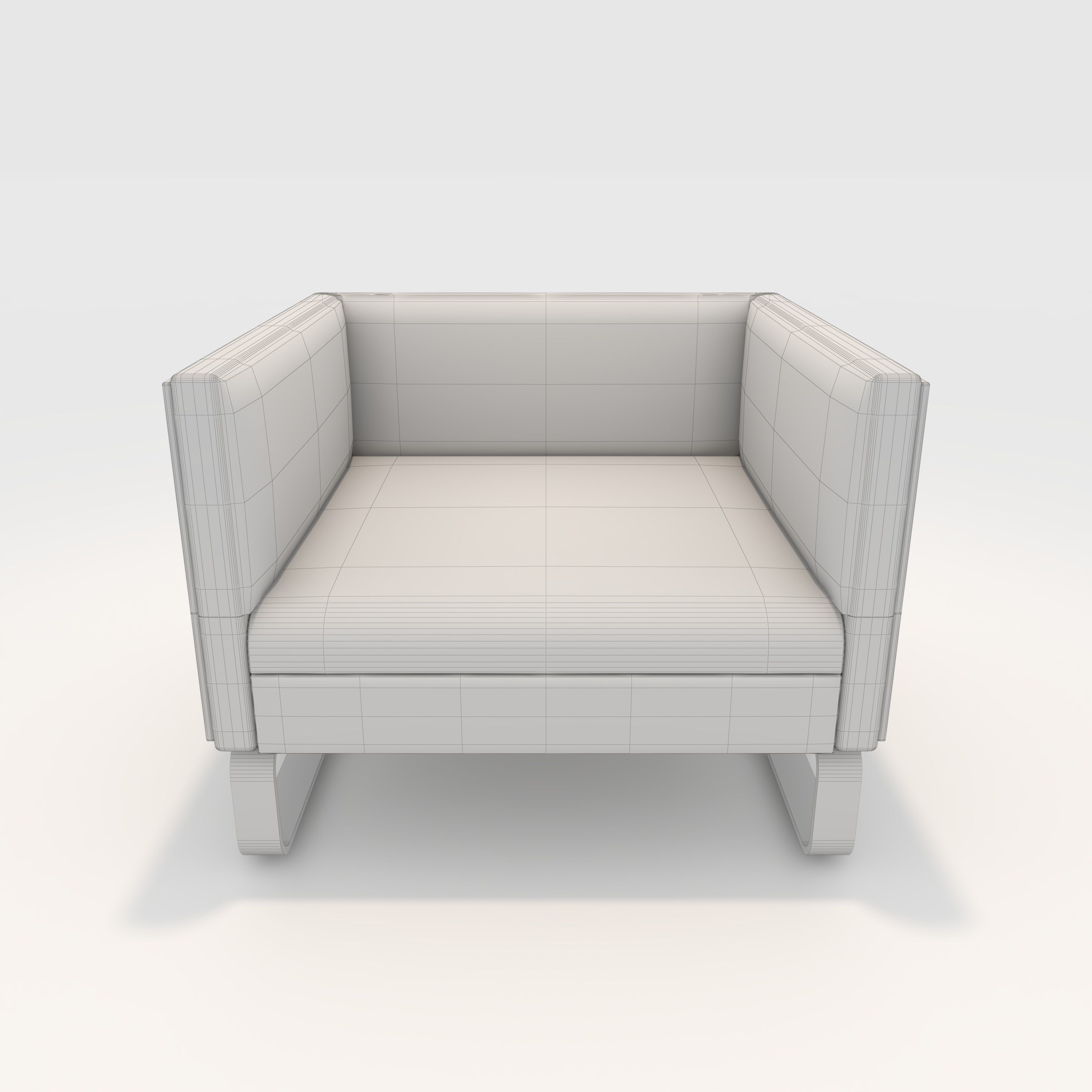 Armchair 16 3D model_3