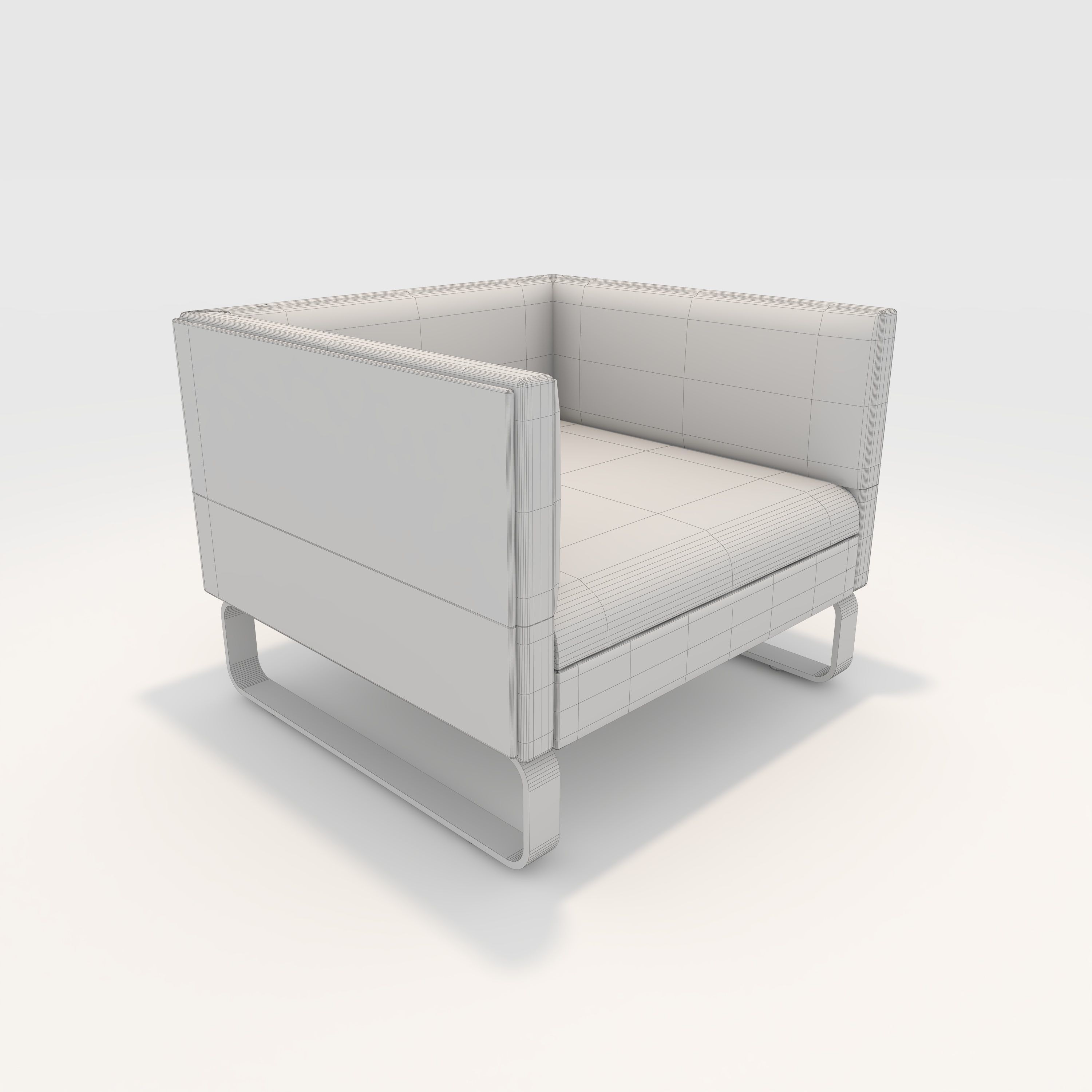 Armchair 16 3D model_1