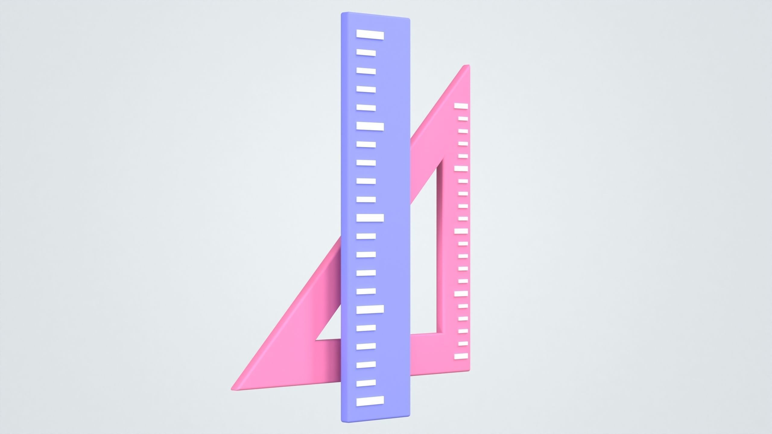 Ruler 3D Icon 3D model_2