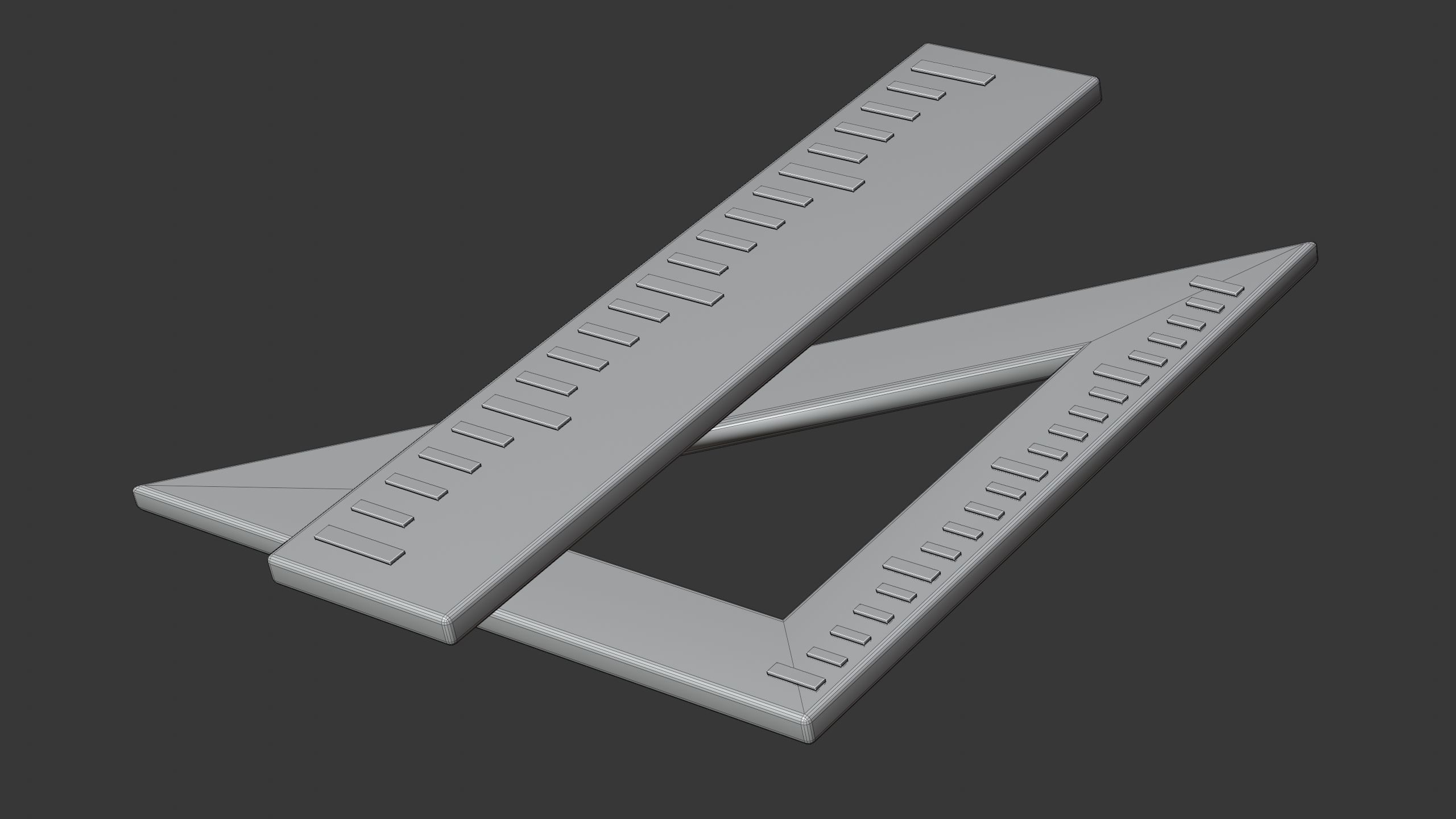 Ruler 3D Icon 3D model_7