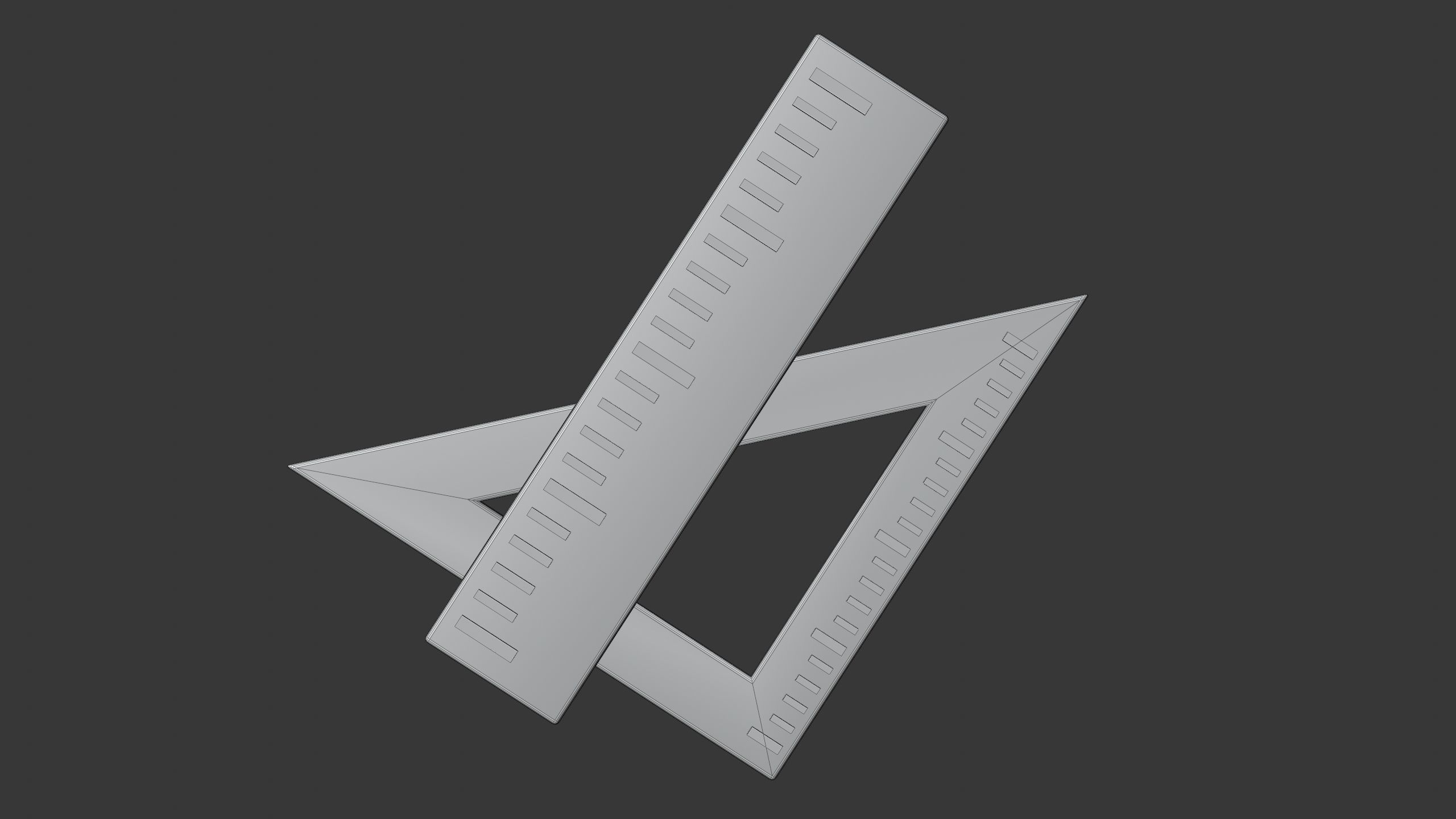 Ruler 3D Icon 3D model_5