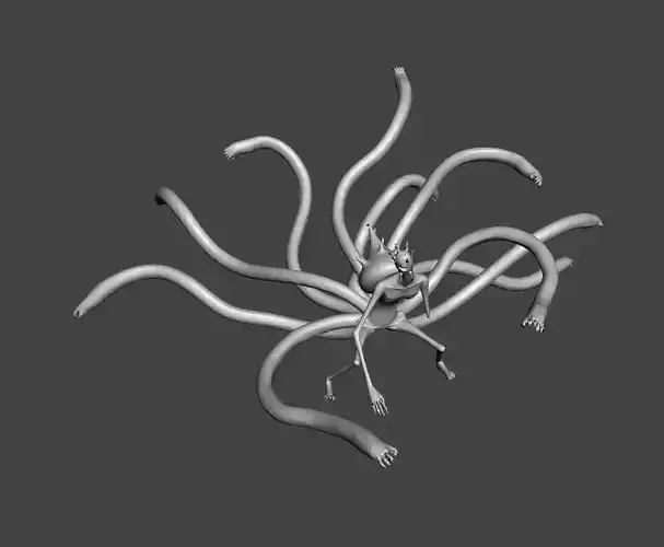 Ten Tails Beast 3D Model