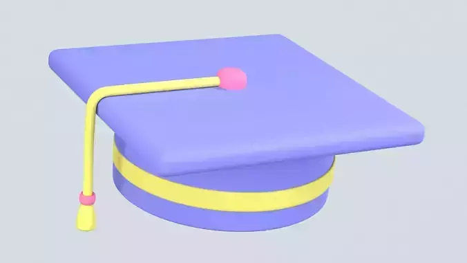 Graduation Cap 3D Icon 3D model
