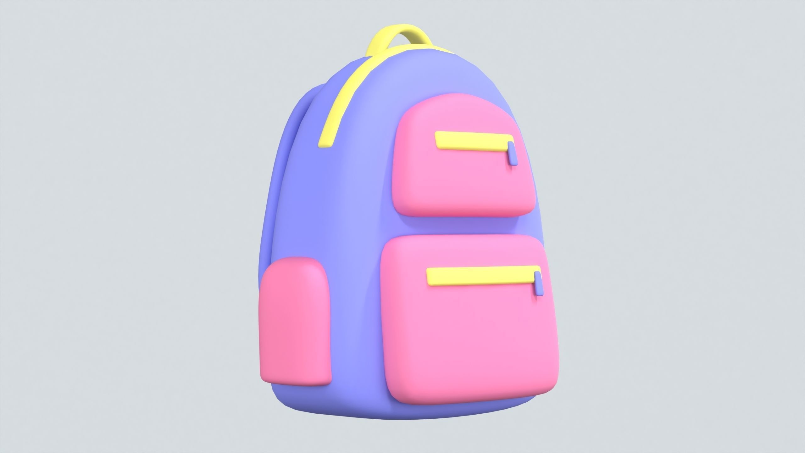 Backpack 3D Icon 3D model_2
