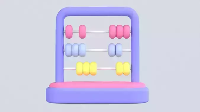 Abacus 3D Icon
