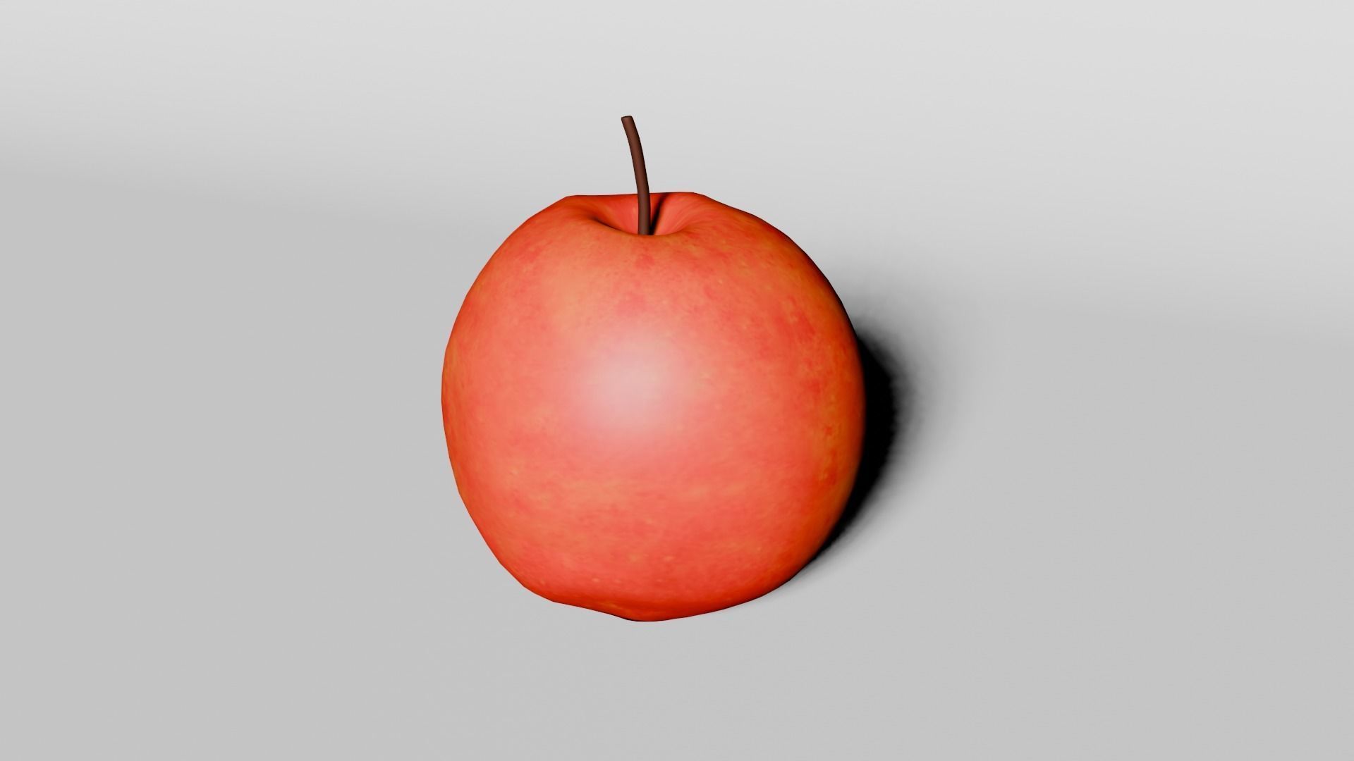 Low Poly Apple Free low-poly 3D model_16