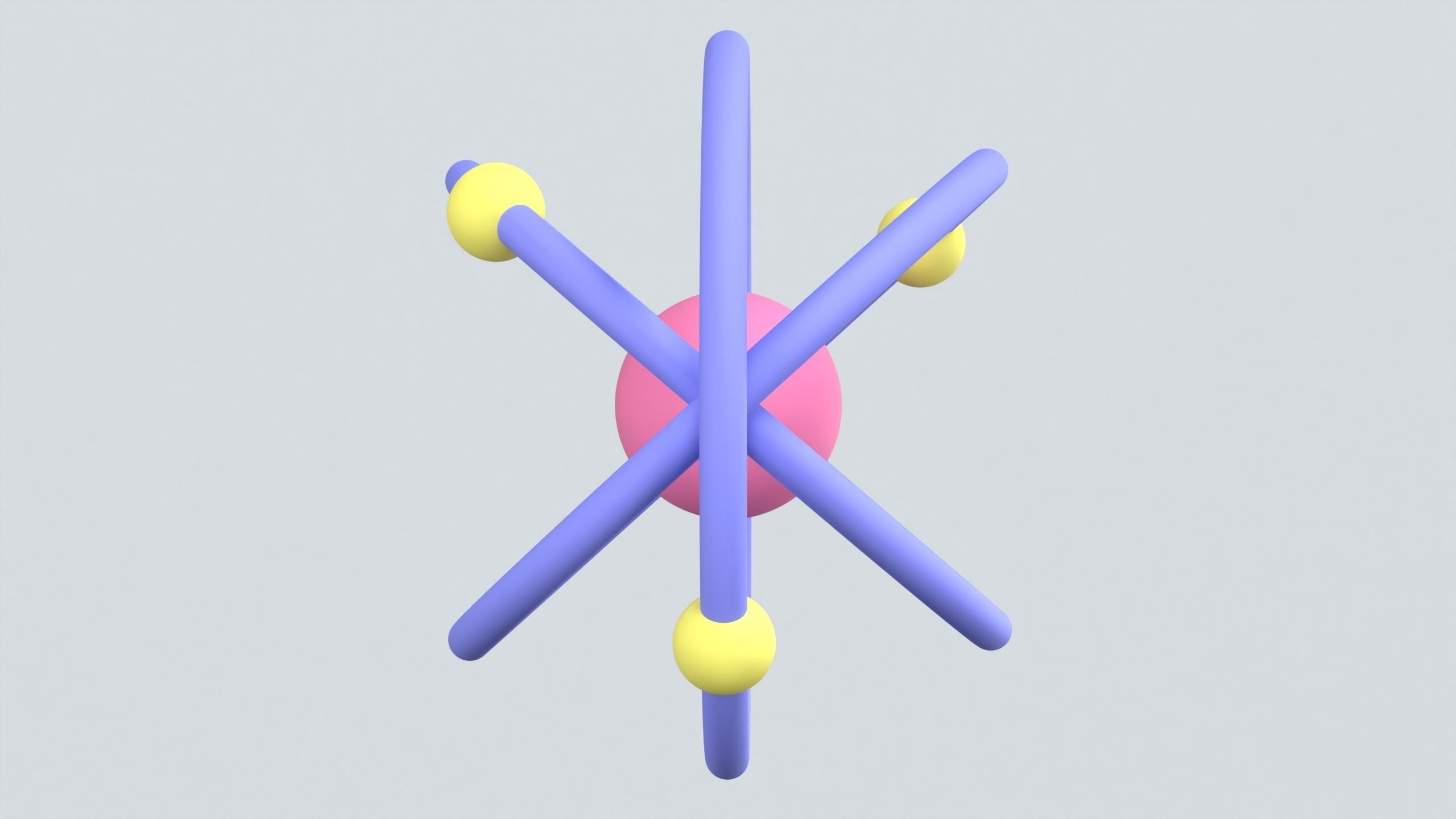 Atomic Structure 3D Icon 3D model | CGTrader