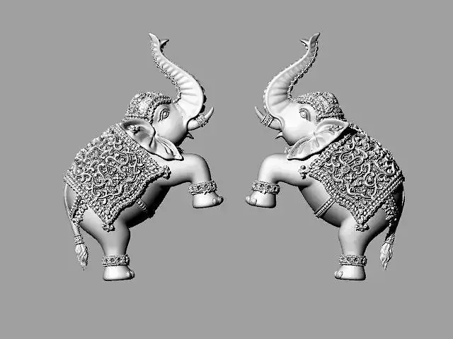 LOT ELEPHANT 3DM MODEL