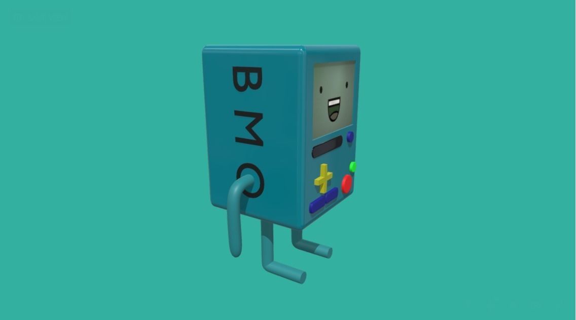 BMO - Adventure Time Low-poly 3D model_1