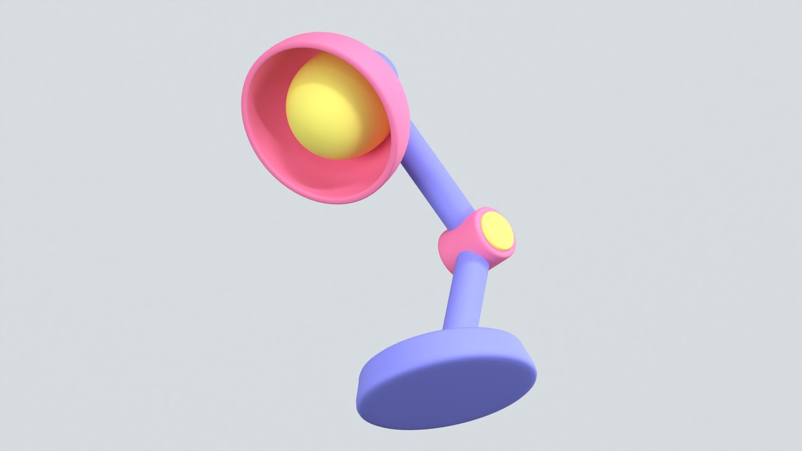 Desk Lamp 3D Icon 3D model_2