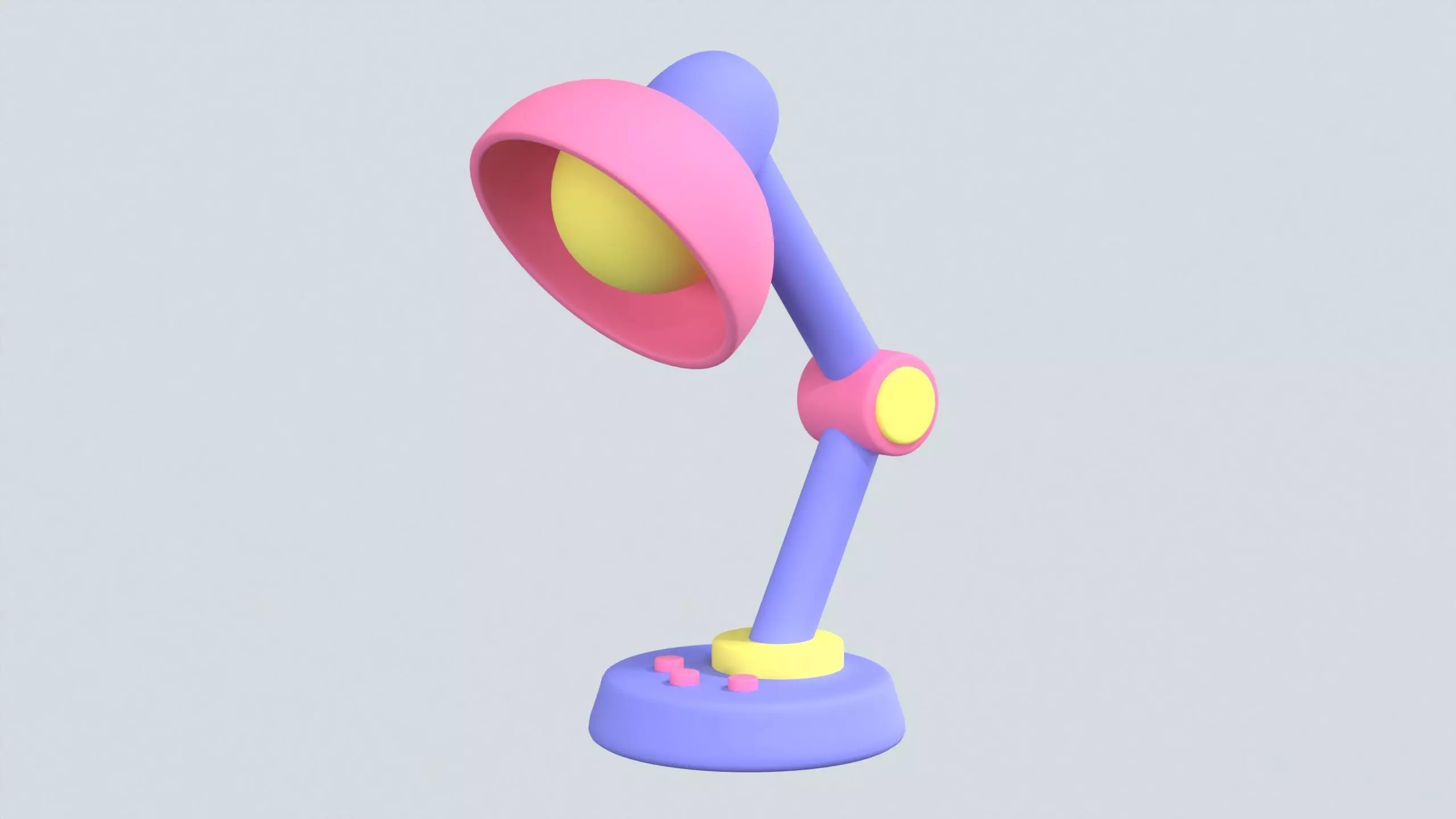 Desk Lamp 3D Icon 3D model_0