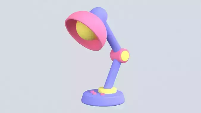 Desk Lamp 3D Icon