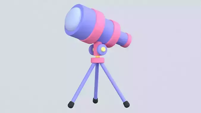 Telescope 3D Icon