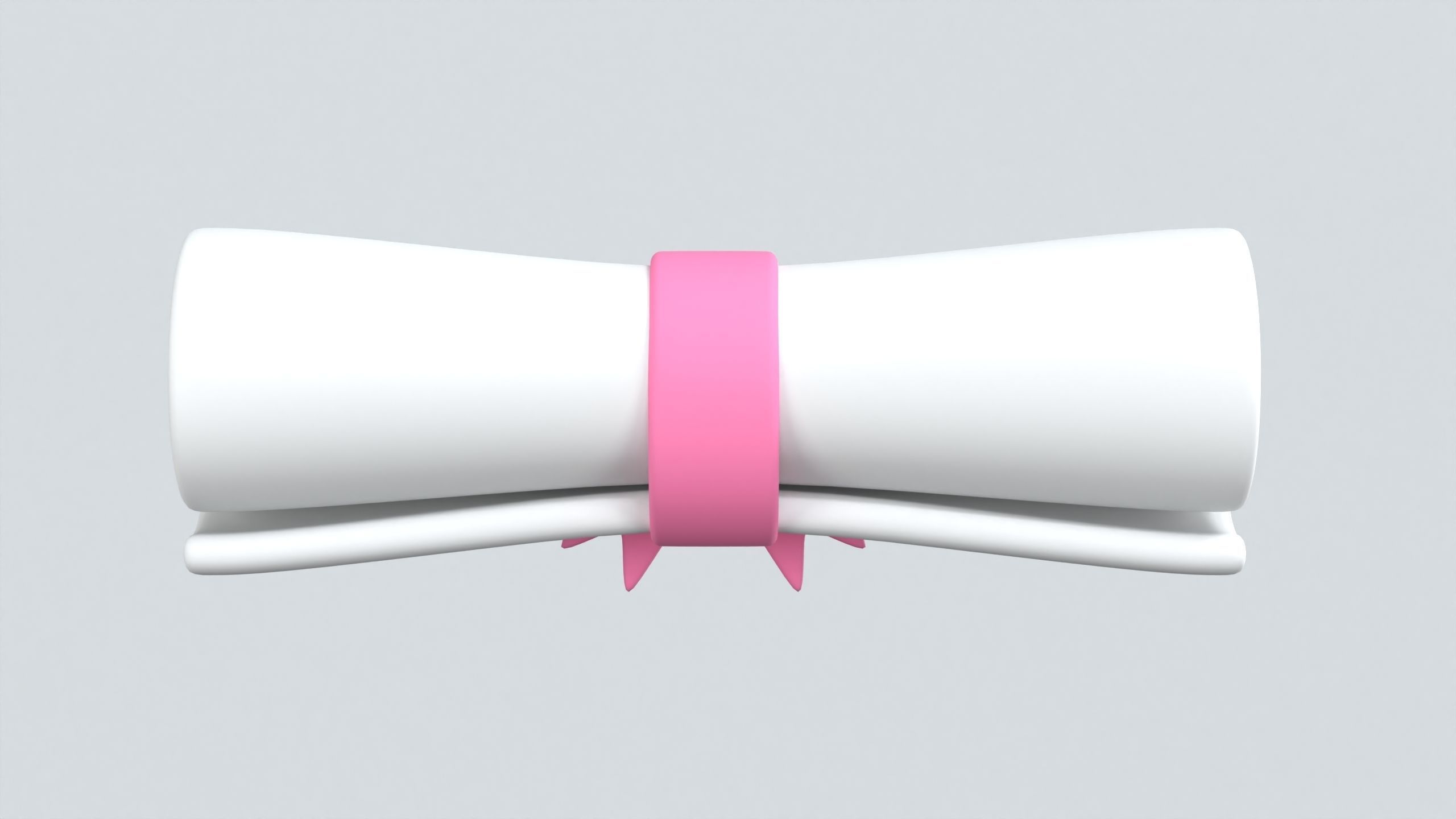 Diploma Scroll 3D Icon 3D model_5