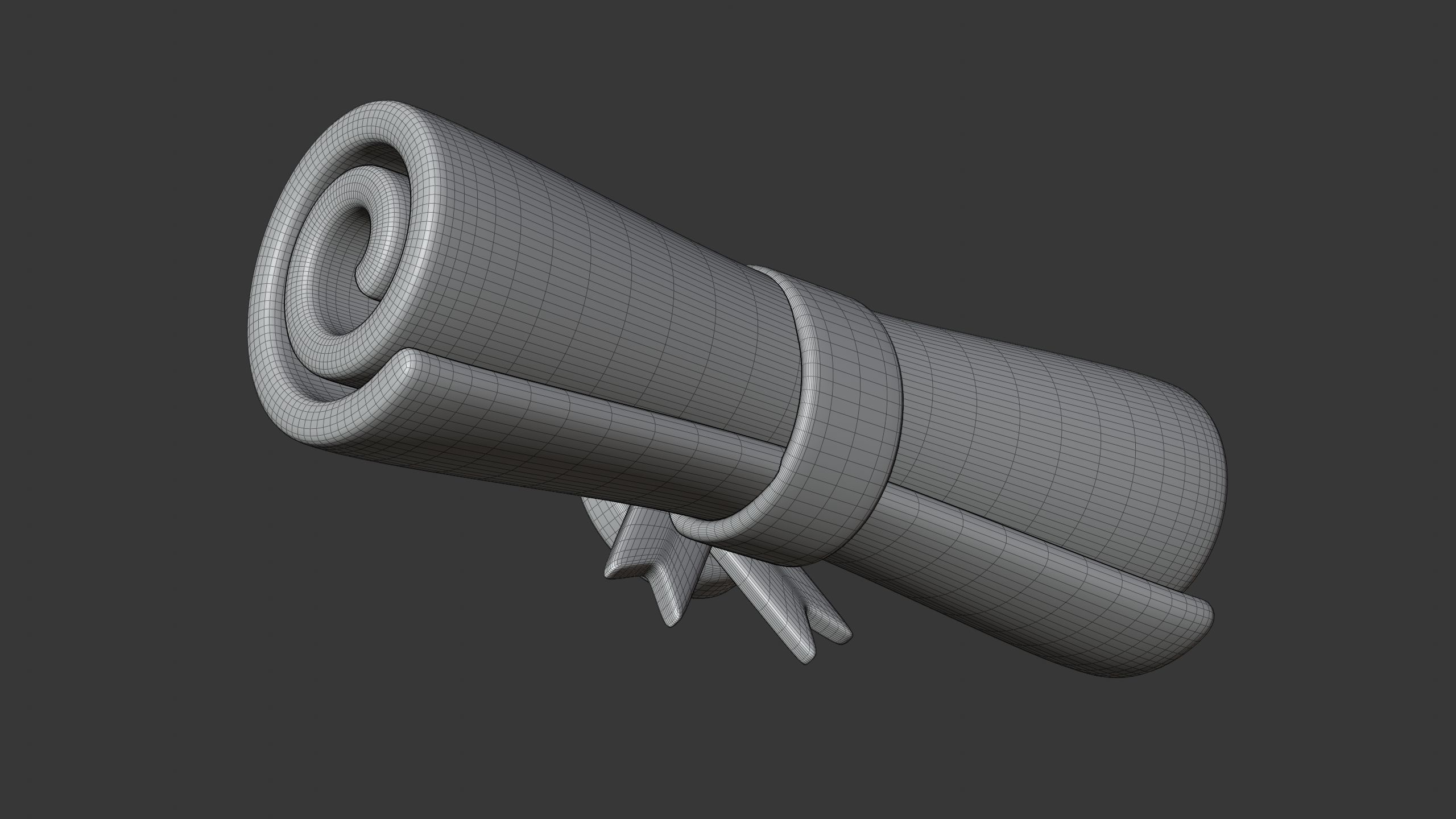 Diploma Scroll 3D Icon 3D model_10