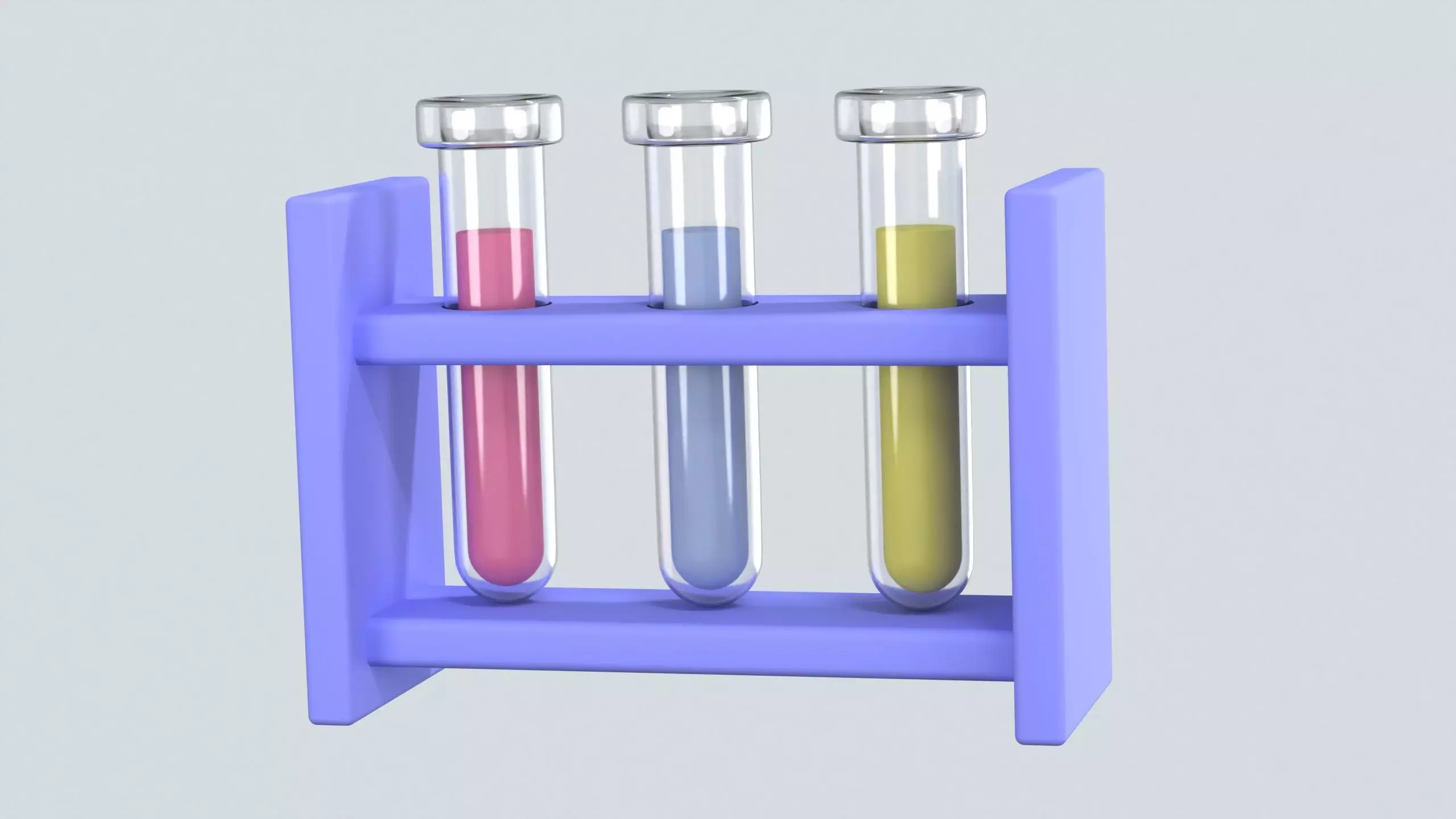 Test Tube Rack 3D Icon 3D model