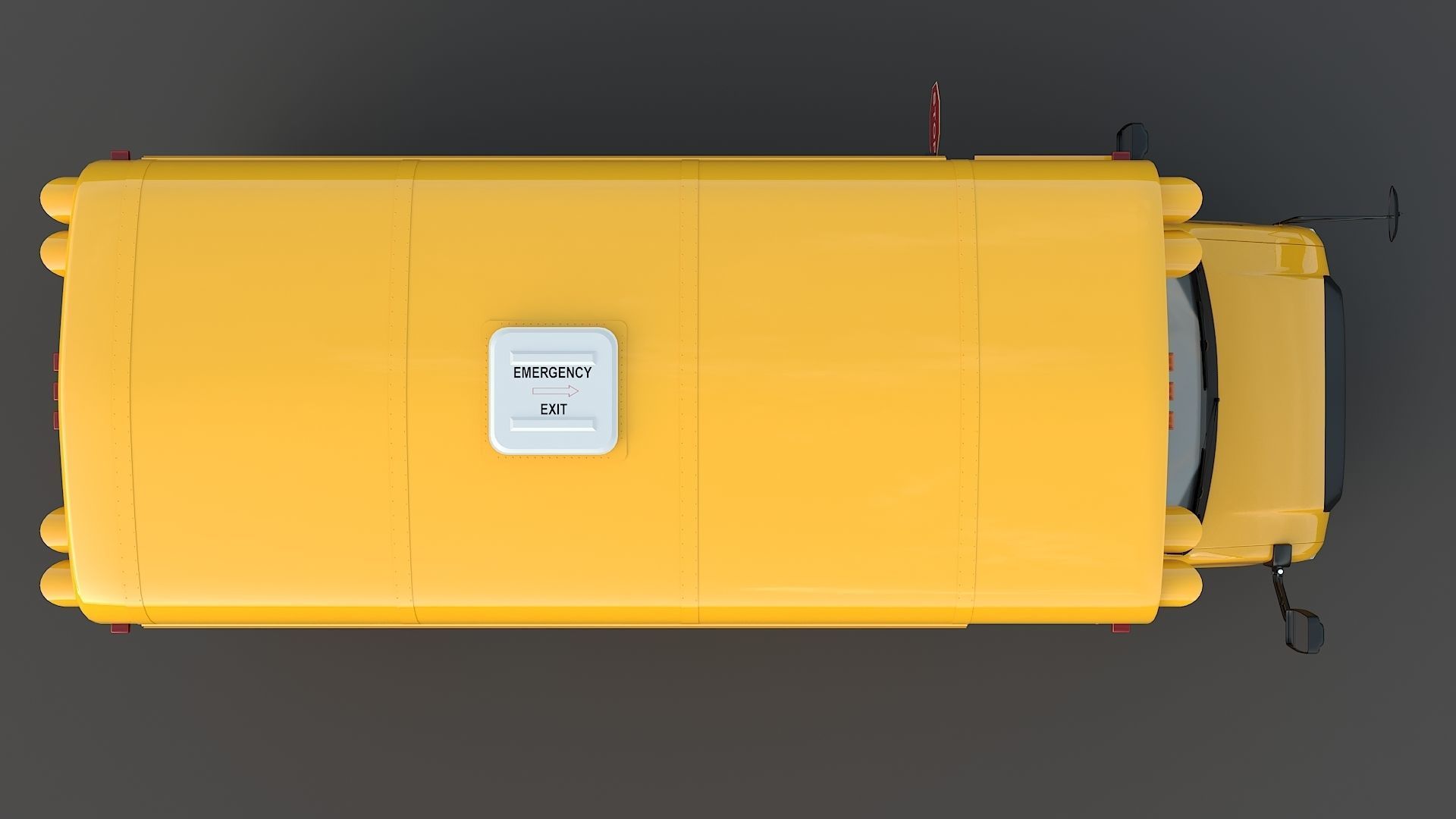 School Bus Type A Low-poly 3D model_17