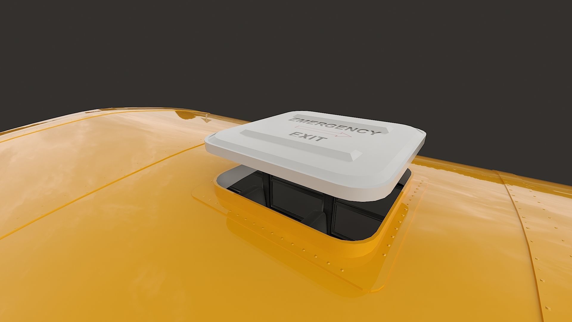 School Bus Type A Low-poly 3D model_24