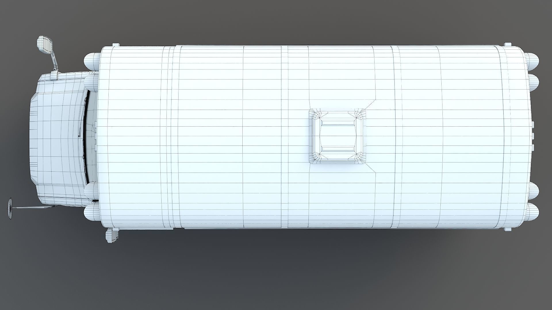 School Bus Type A Low-poly 3D model_36