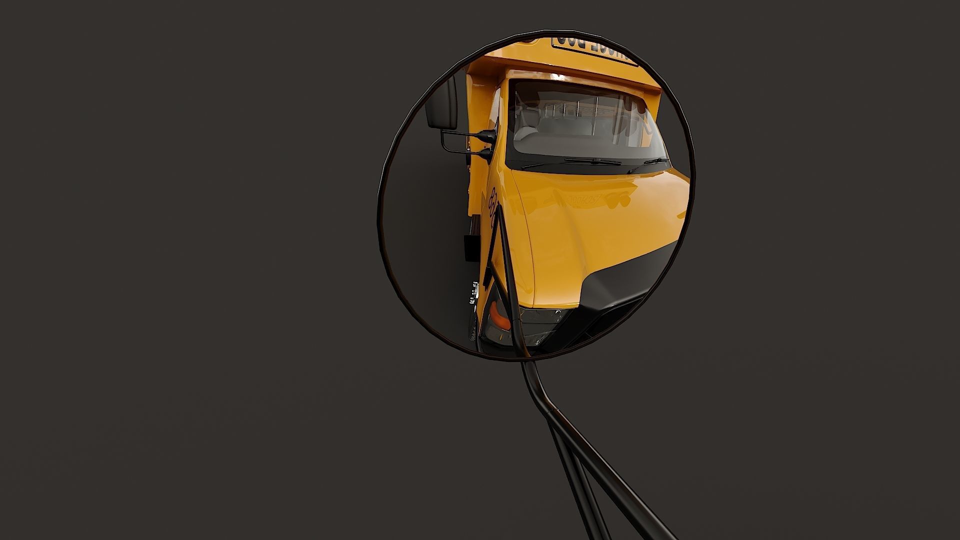 School Bus Type A Low-poly 3D model_26