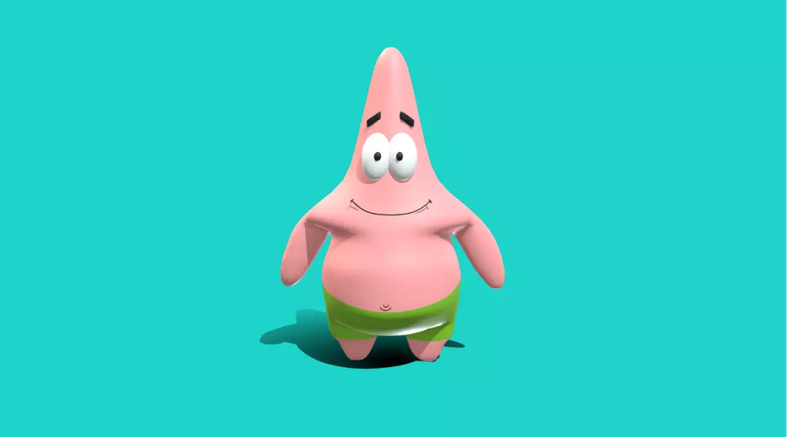 Patrick Star Low-poly 3D model