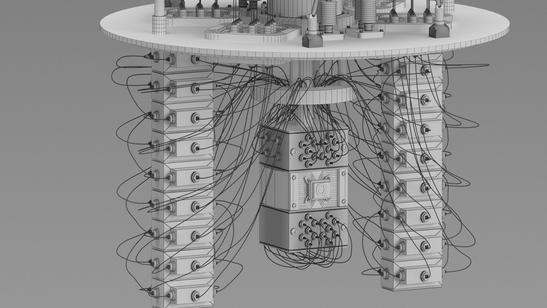 Quantum Computer  3D model_14