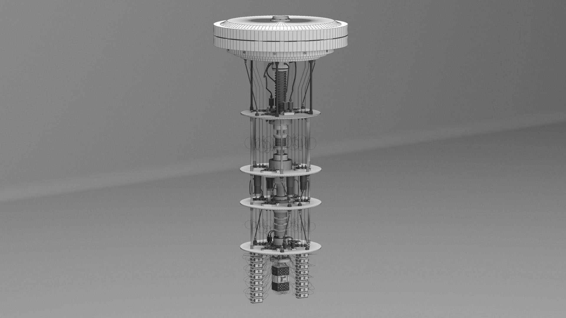 Quantum Computer  3D model_17