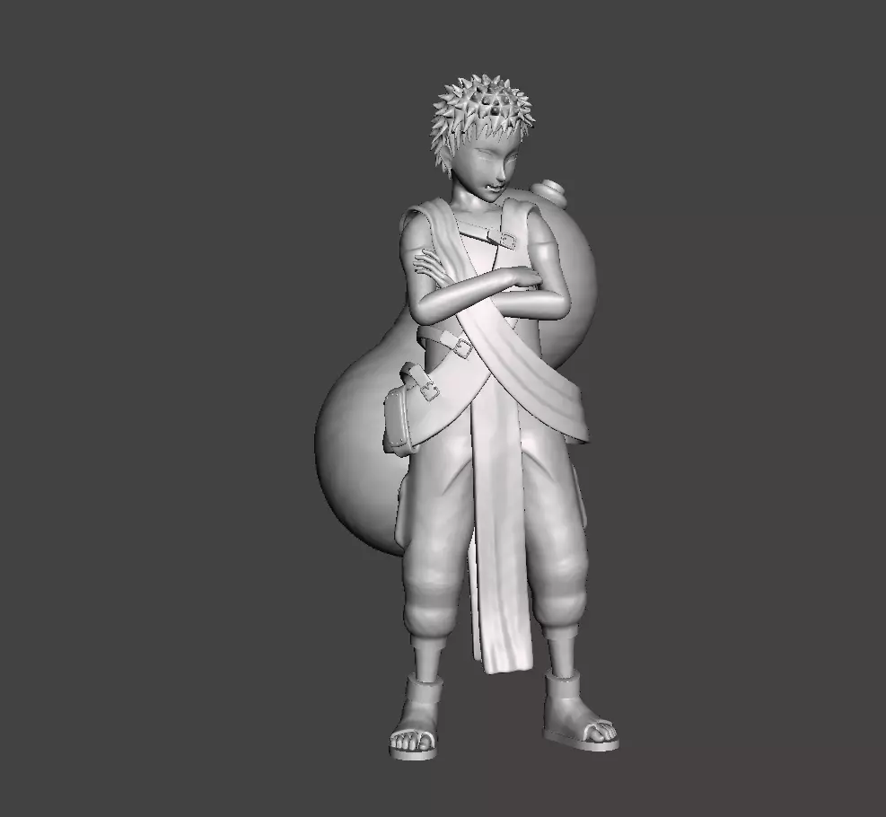 Gaara genin 3D Model 3D print model_0