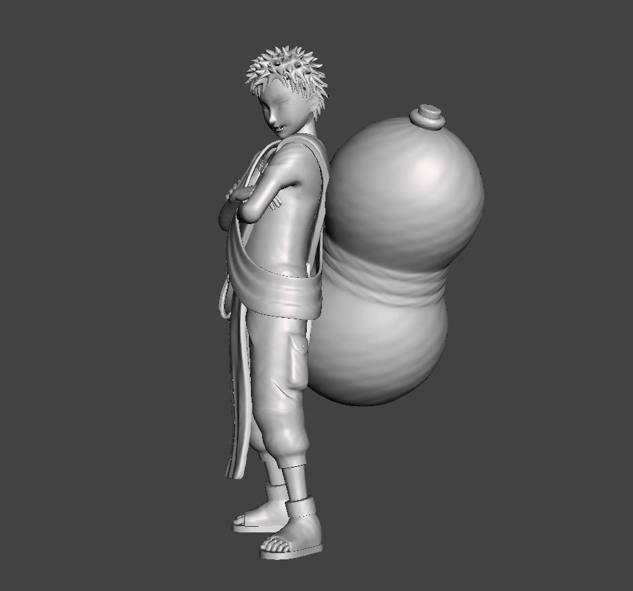 Gaara genin 3D Model 3D print model_1