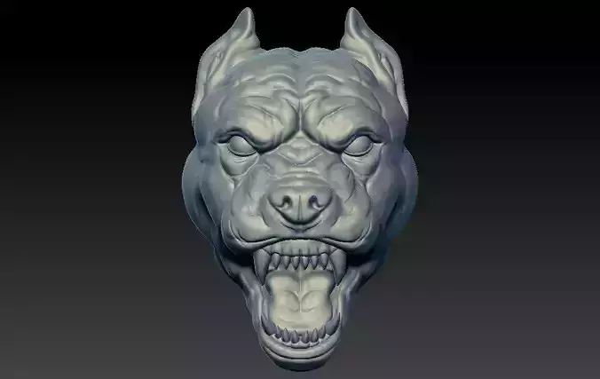 Bulldog Pendant 3d Printable 