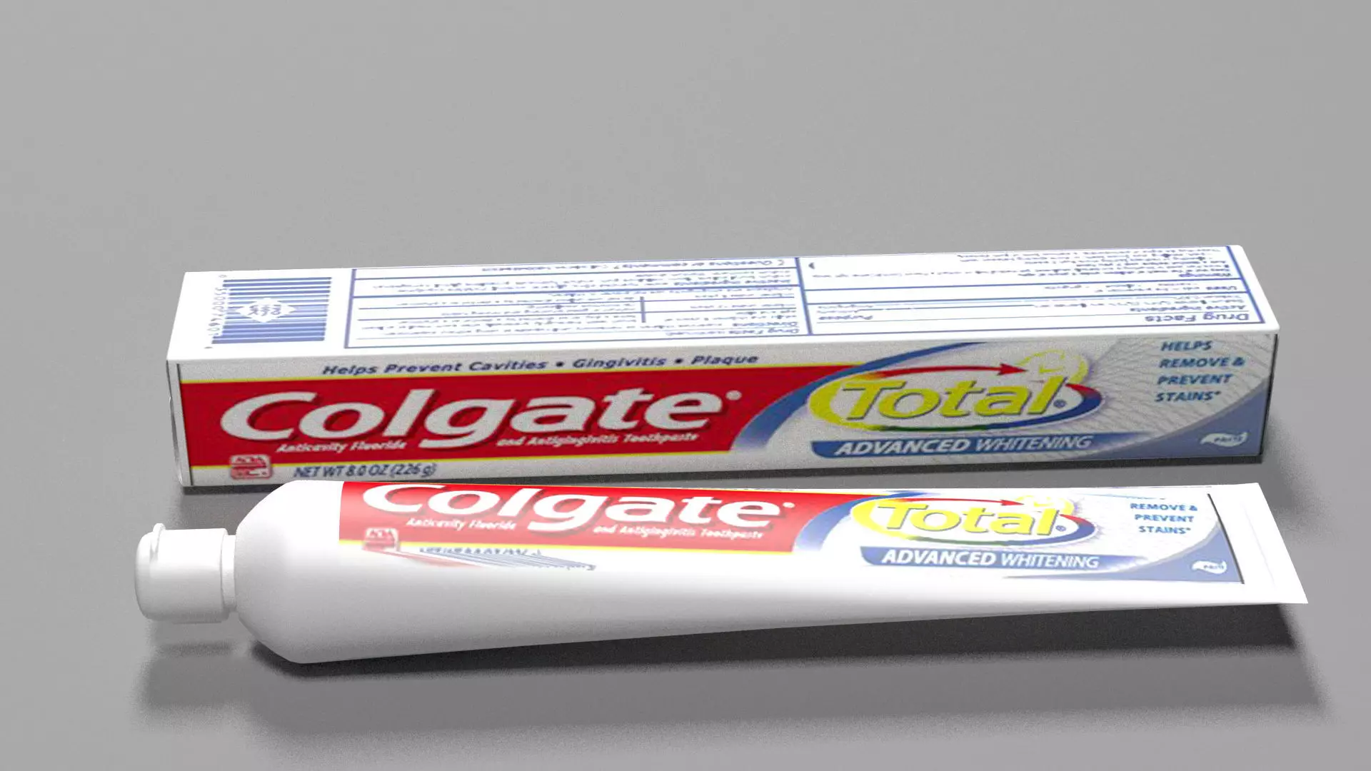 Colgate Packaging Low-poly 3D model