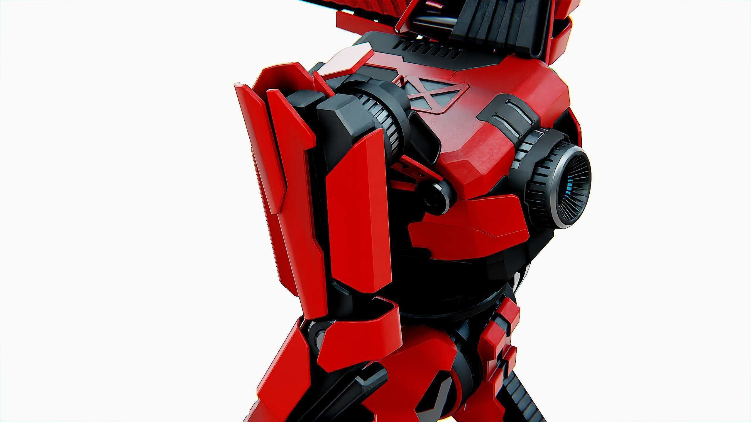 BATTLE DROID ONYX-5 Rigged for Unreal Engine - Unity - MIXAMO 3D model_26