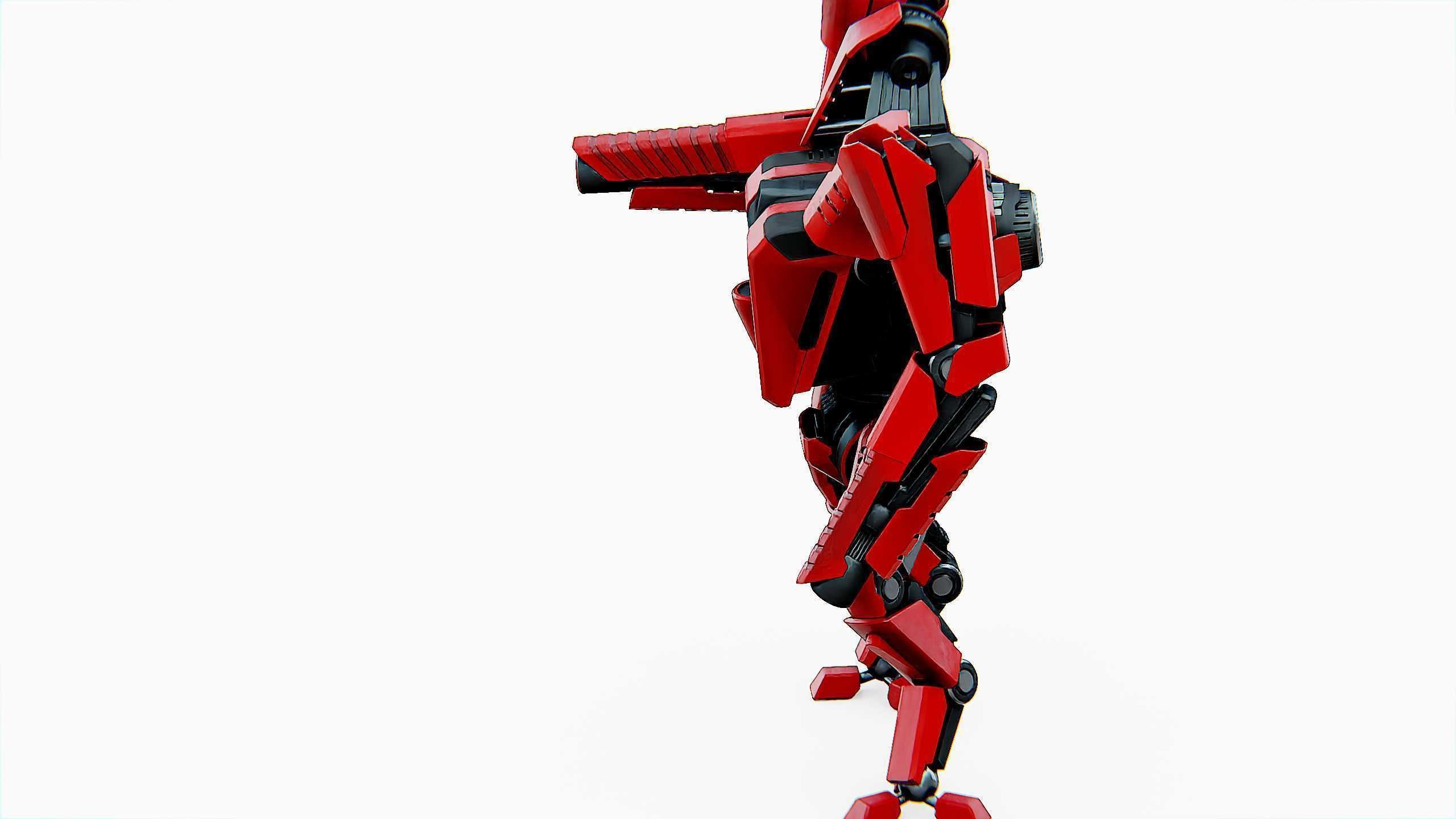 BATTLE DROID ONYX-5 Rigged for Unreal Engine - Unity - MIXAMO 3D model_18